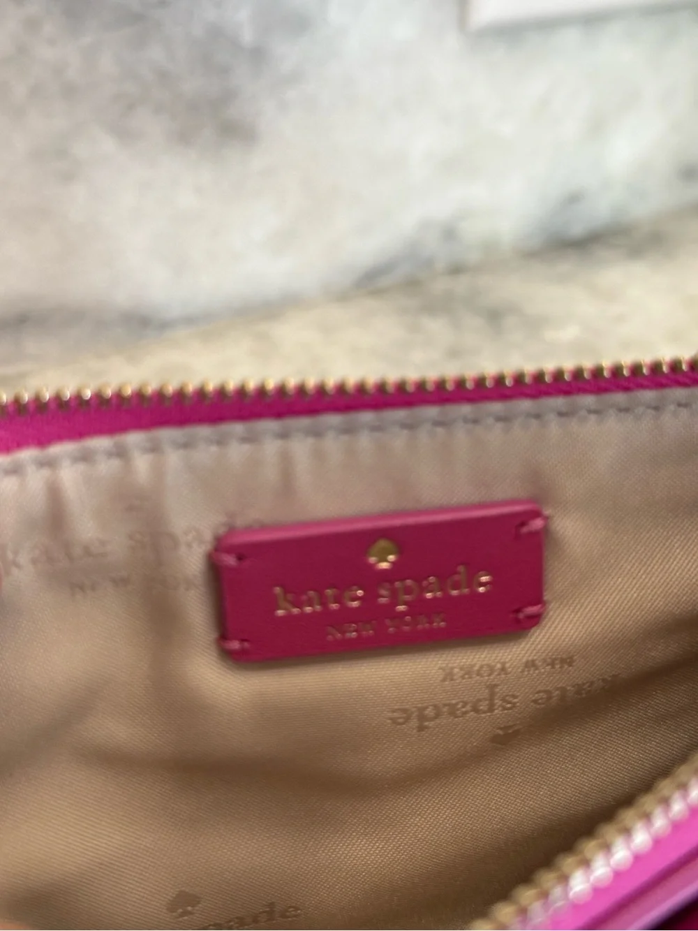 kate spade Pink Bow-Front Wristlet Clutch
